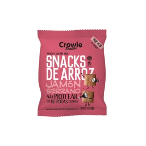 Snack de Arroz & Jamón Serrano x 50 gr - CROWIE