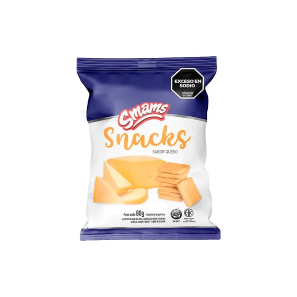 Snacks Sabor Queso Sin TACC x 80 gr - SMAMS