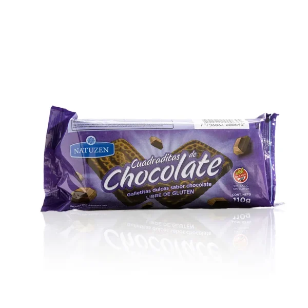Galletitas Cuadraditas de Chocolate Sin TACC x 110 gr - NATUZEN