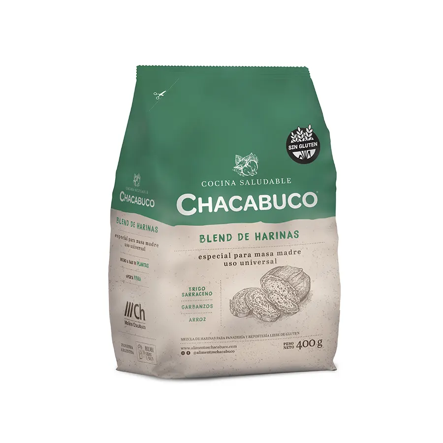 Blend Especial para Masa Madre Sin TACC x 400 gr - CHACABUCO