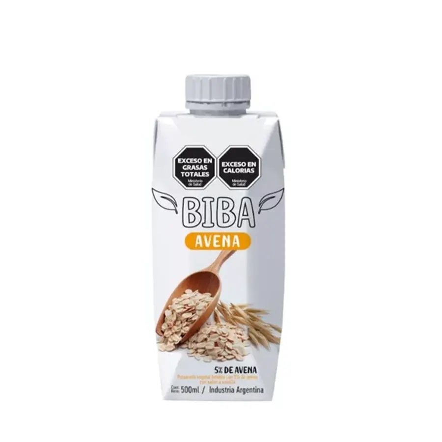 Leche de Avena Sin Azúcar x 500 ml - BIBA
